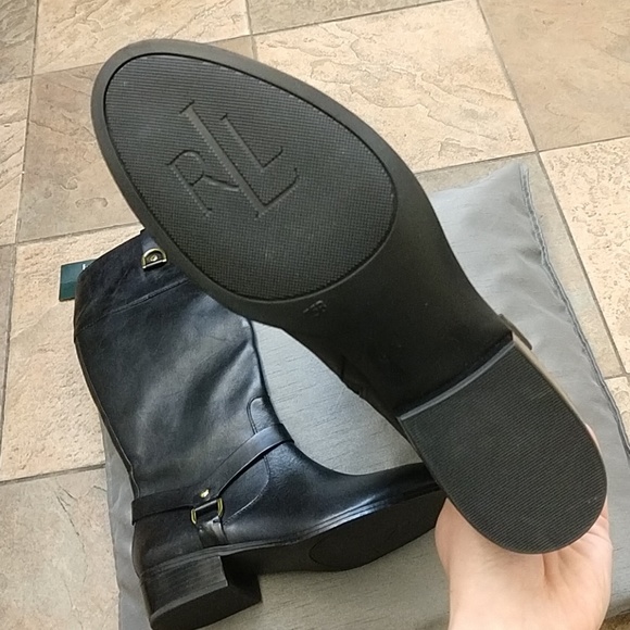 New Ralph Lauren leather boots wider shaft - Picture 2 of 5